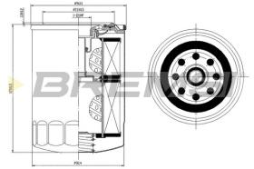 BREMSI FL1420 - FILTRO DE ACEITE OPEL, ISUZU, MAZDA, SUZUKI