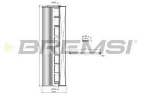 BREMSI FL1735 - FILTRO DE ACEITE MERCEDES-BENZ, PUCH