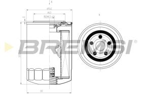 BREMSI FL1772 - FILTRO DE ACEITE FIAT