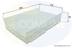 COMLINE EKF117 - FILTRO HABITACULO COMLINE - SUST.  EAF463