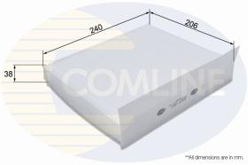 COMLINE EKF161 - FILTRO HABITACULO COMLINE - SUST.  EAF566