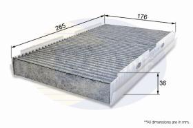 COMLINE EKF117A - FILTRO HABITACULO COMLINE - SUST.  EAF464