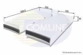 COMLINE EKF164 - FILTRO HABITACULO COMLINE - SUST.  EAF669