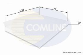 COMLINE EKF103 - FILTRO HABITACULO COMLINE - SUST.  EAF681