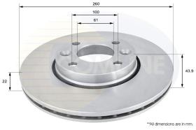 COMLINE ADC0266V - DISCO FRENO REVESTIDO COMLINE- SUST.  ADC1554V