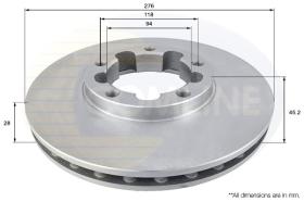 COMLINE ADC0280V - DISCO FRENO REVESTIDO COMLINE