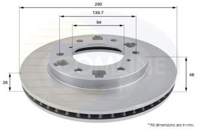 COMLINE ADC0359V - DISCO FRENO REVESTIDO COMLINE