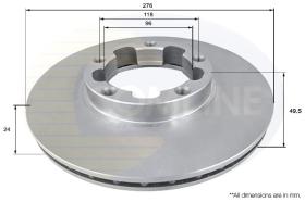 COMLINE ADC0286V - DISCO FRENO REVESTIDO COMLINE