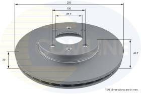 COMLINE ADC2849V - DISCO FRENO REVESTIDO COMLINE