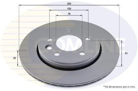 COMLINE ADC2921V - DISCO FRENO REVESTIDO COMLINE- SUST.  ADC2998V