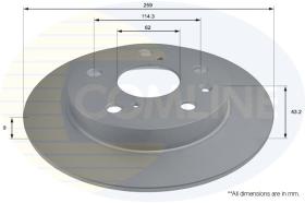 COMLINE ADC0940 - DISCO FRENO REVESTIDO COMLINE