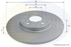 COMLINE ADC2836 - DISCO FRENO REVESTIDO COMLINE