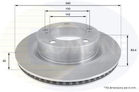 COMLINE ADC2501V - DISCO FRENO REVESTIDO COMLINE