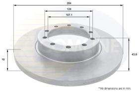 COMLINE ADC1253 - DISCO FRENO REVESTIDO COMLINE