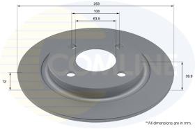 COMLINE ADC2881 - DISCO FRENO REVESTIDO COMLINE