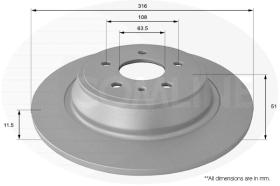 COMLINE ADC1275 - DISCO FRENO REVESTIDO COMLINE