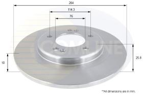 COMLINE ADC2421 - DISCO FRENO REVESTIDO COMLINE