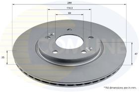 COMLINE ADC2964V - DISCO FRENO REVESTIDO COMLINE