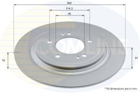 COMLINE ADC2983 - DISCO FRENO REVESTIDO COMLINE