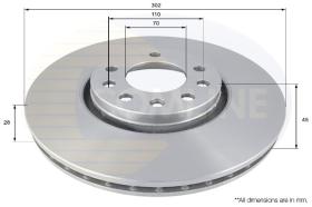 COMLINE ADC1115V - DISCO FRENO COMLINE