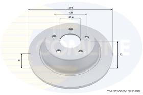 COMLINE ADC5060 - DISCO FRENO REVESTIDO COMLINE