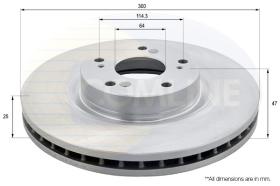 COMLINE ADC0575V - DISCO FRENO COMLINE