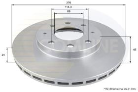 COMLINE ADC0326V - DISCO FRENO COMLINE