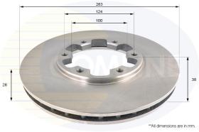 COMLINE ADC0291V - DISCO FRENO REVESTIDO COMLINE