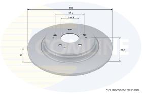 COMLINE ADC4083 - DISCO FRENO REVESTIDO COMLINE