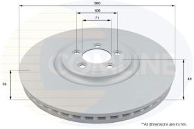 COMLINE ADC1256V - DISCO FRENO REVESTIDO COMLINE