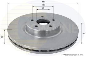 COMLINE ADC1265V - DISCO FRENO REVESTIDO COMLINE