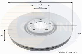 COMLINE ADC2716V - DISCO FRENO REVESTIDO COMLINE