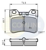 COMLINE CBP0771 - PASTILLAS DE FRENO COMLINE