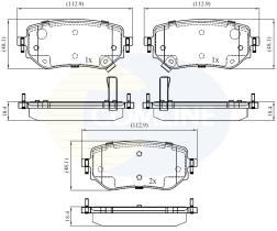 COMLINE CBP32458 - PASTILLAS DE FRENO COMLINE