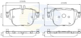COMLINE CBP02452 - PASTILLAS DE FRENO COMLINE