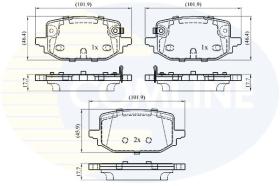 COMLINE CBP33415 - PASTILLAS DE FRENO COMLINE