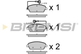 BREMSI BP3959 - PASTILLAS DE FRENO MAHINDRA