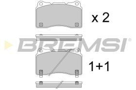 BREMSI BP3960 - PASTILLAS DE FRENO HONDA