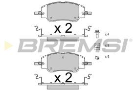 BREMSI BP3966 - PASTILLAS DE FRENO PEUGEOT, CITROEN