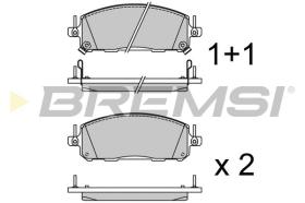 BREMSI BP3976 - PASTILLAS DE FRENO NISSAN