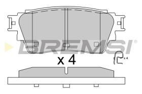 BREMSI BP3983 - PASTILLAS DE FRENO NISSAN