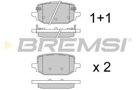 BREMSI BP3989 - PASTILLAS DE FRENO NISSAN