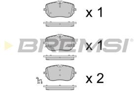 BREMSI BP3993 - PASTILLAS DE FRENO MERCEDES-BENZ