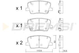 BREMSI BP3995 - PASTILLAS DE FRENO SSANGYONG