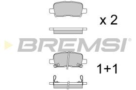 BREMSI BP3996 - PASTILLAS DE FRENO HONDA