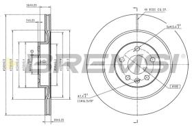 BREMSI CD5381V - DISCOS DE FRENO VW