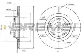 BREMSI CD8003V - DISCOS DE FRENO MAZDA