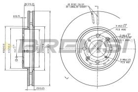 BREMSI CD8011V - DISCOS DE FRENO MG