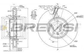 BREMSI CD8043VLS - DISCOS DE FRENO BMW