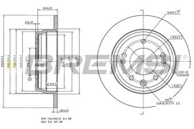 BREMSI CD8087S - DISCOS DE FRENO HYUNDAI